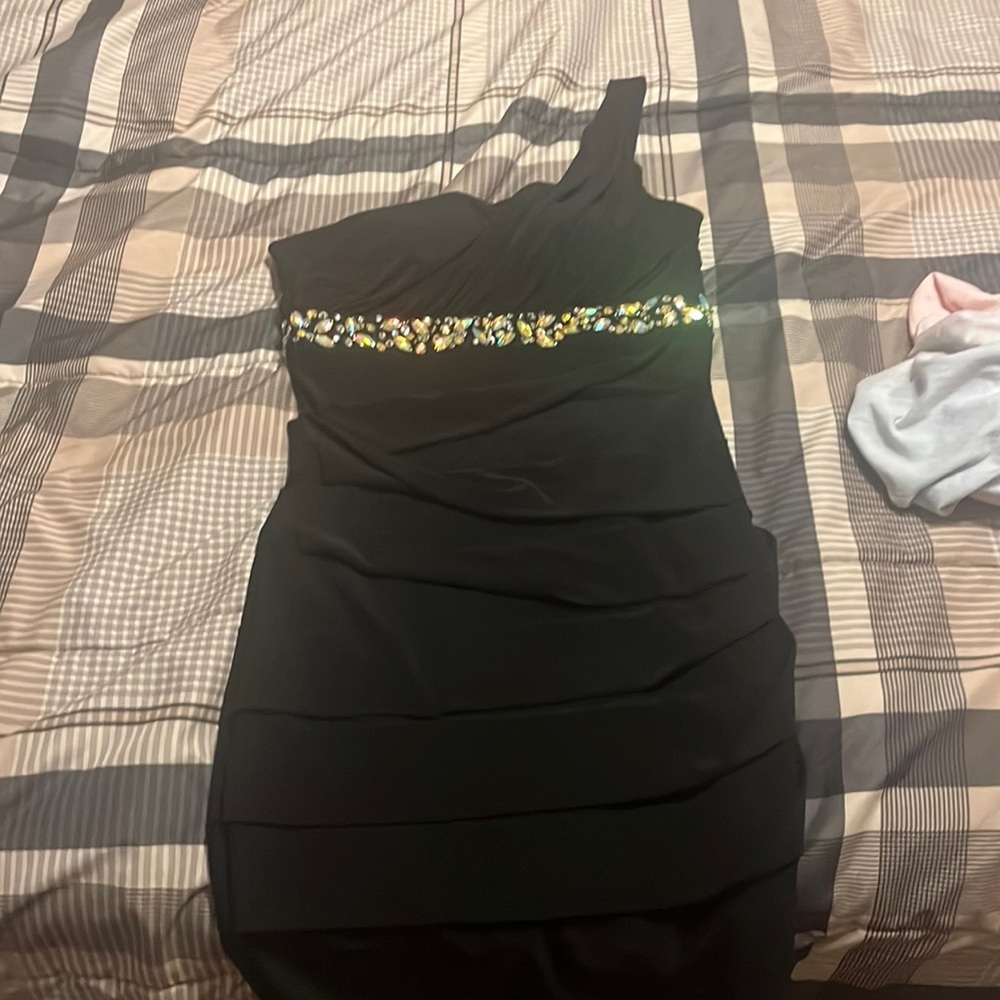 Sexy bodycon one shoulder dress